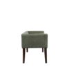 Accent Bench With Padded Low Back And Flared Arms - Green - Image 4