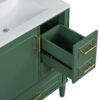 30" Bathroom Vanity Set With Soft Close Doors And Handles - Green - Image 20