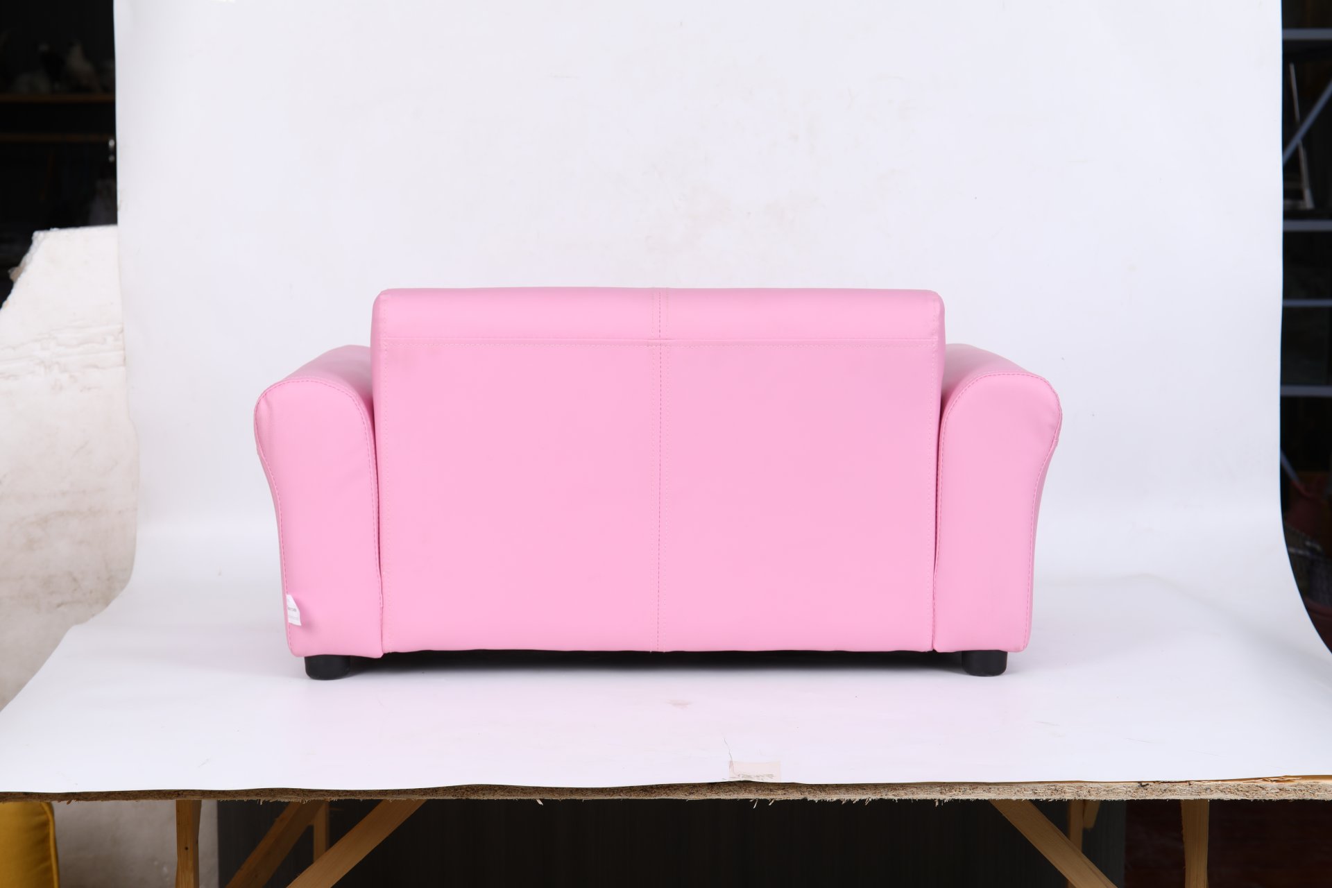 Kids Club Chair Sofa / Sectional And Ottoman - Pink - Image 3