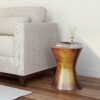 Kenton - Metal Side Table - Tarnished Brass - Image 5
