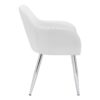 Dining Chair, Side, Upholstered For Dining Room, Contemporary & Modern (Set of 2) - White - Image 4
