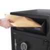 Digital Keypad 2 Lock Depository Safe 1 6 2 Cubic Ft - Black - Image 4