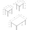 Table Set, Coffee, End, Side, Accent For Living Room Transitional (Set of 3) - Taupe - Image 3