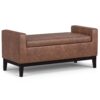 Amber - Rectangular Storage Ottoman - Brown - Image 7