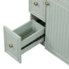 24" Bathroom Vanity Cabinet With Sink - Green - Image 16