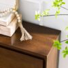 Sideboard, Buffet Cabinet With 2 Outlet Holes, Storage Cabinet For Entryway, Hallway, Living Room, Kitchen, Dining Room, Bedroom - Walnut - Image 6