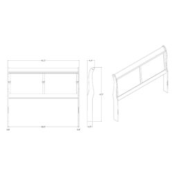 Charlston - Queen Sleigh Bedroom 5 Piece Set With LED Headboard - Blue