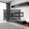 Full Motion TV Wall Mount Bracket For 40 120" TV Dual Arm Tilt & Swivel Vesa 800 X 400 Mm 132 Lbs Load - Black - Image 2