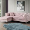 Paige - Sofa Chaise - Pink - Image 4
