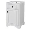 Bathroom Vanity With Sink, Soft Close Door, Adjustable Shelf, And Door Mounted Storage Rack - White - Image 12