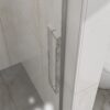 Frameless Bathtub Door, Sleek Silent Sliding Glass Door, Tempered Glass - Chrome - Image 4