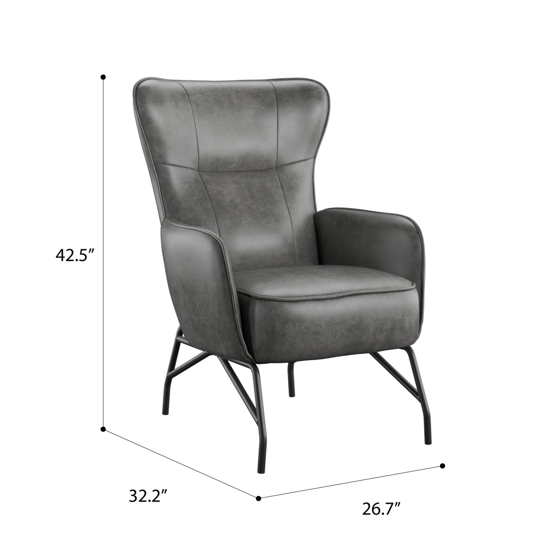 Graham - Accent Chair - Gray - Image 6