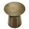 Drum Accent Side Table, Durable Construction, Contemporary & Modern - Gold - Image 3