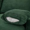 Single Sofa Couch With Storage Space, Movable Ottoman, USB Ports, Cup Holders, Phone Holder - Green - Image 26