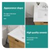 Rectangular Single Vanity Top With 3 Faucet Hole Sink - White - Image 7