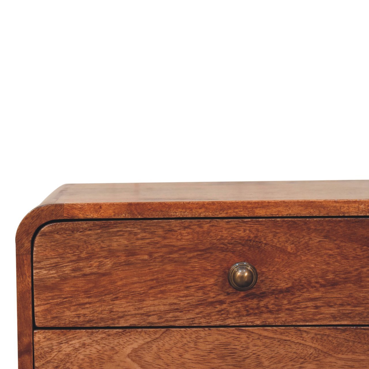 2 Drawer Floating Bedside Table - Caramel - Image 8
