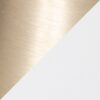 Diana - Contemporary Metal Table Lamp (Set of 2) - White / Gold - Image 4
