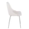 Marche - Contemporary Dining Chair (Set of 2) - Chrome / White - Image 3