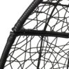 Teardrop Hanging Chair With 8Ft Chain - Gray / Black - Image 13