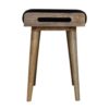 Velvet Tray Style Footstool - Black - Image 8
