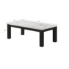 Modern 3 Piece Living Room Table Set With Faux Marble Top Wooden - Black / White - Image 3