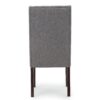 High Back Dining Chair (Set of 2) With Wingback Design And Birch Legs - Dark Gray - Image 12