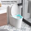 Glossy Tornado Flush 1 Piece Toilet With Dual Flush, Soft Close Seat - Gloss White - Image 9