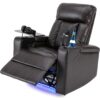 Power Recliner With Storage Arms, Cupholders, Swivel Tray Table And Cell Phone Stand - Brown - Image 13