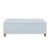 Shandra - Tufted Top Upholstered Storage Bench - Light Blue - Image 7