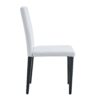 Elegant Dining Chairs (Set of 4) Comfortable & Versatile With Metal Legs - White / Black - Image 12