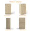 10 Gallon Tilt Out Trash Can Cabinet With Wave Textured Drawer - Oak - Image 8