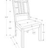 Dining Chair, Side, Upholstered For Dining Room, Transitional (Set of 2) - Brown - Image 12