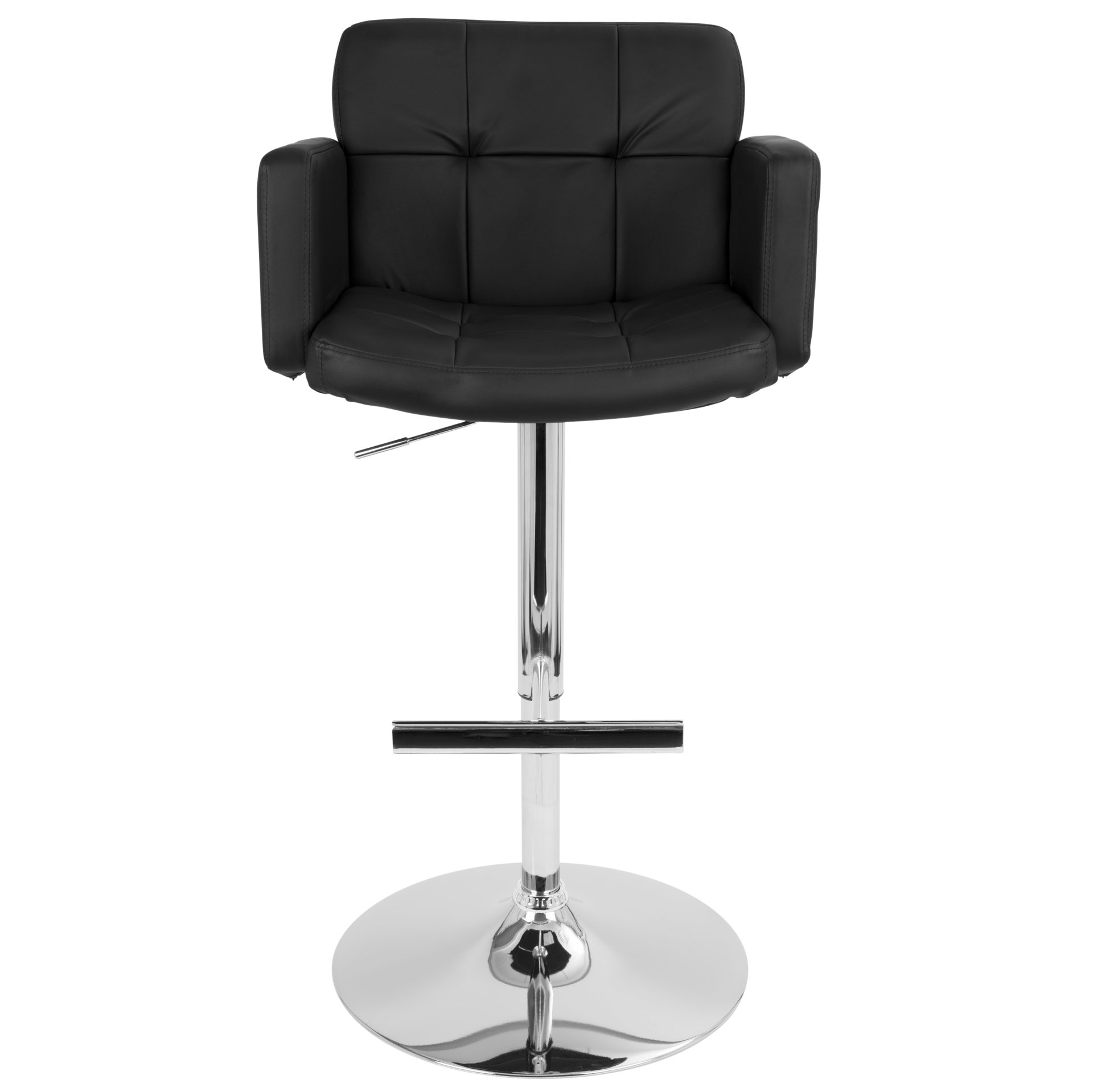 Stout - Contemporary Adjustable Barstool With Swivel - Black - Image 5