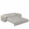 King Size Sleeper Sofa Bed, Pull Out Sofa Bed, 3 In 1 Convertible Sleeper Sofa, 3 Seat Couch With 2 Lumbar Pillows For Living Room - Light Gray - Image 15