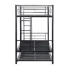 Bunk Bed With Trundle - Black - Image 9