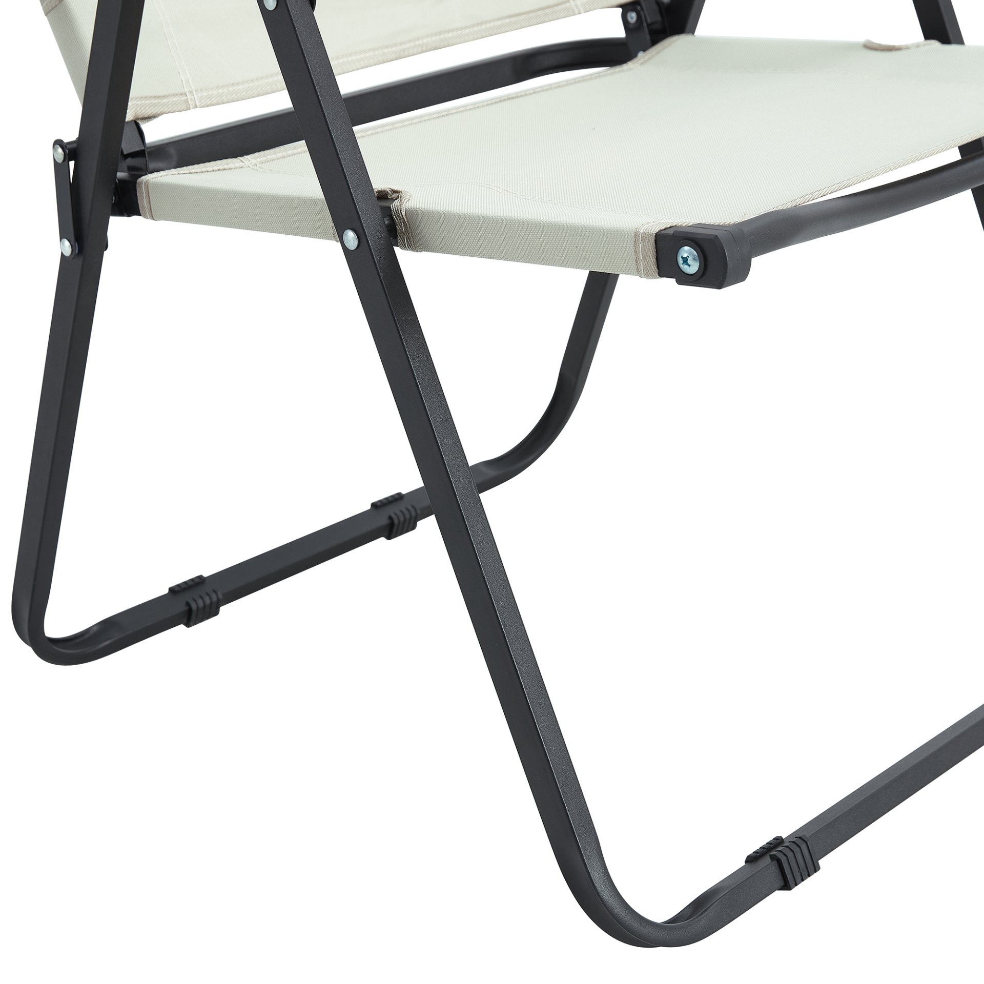 Folding Outdoor Chair For Indoor, Outdoor Camping, Picnics, Beach, Backyard, Bbq, Party, Patio - Beige - Image 8