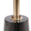 Accent Table Elegant Design Metal Round - Black / Gold - Image 4