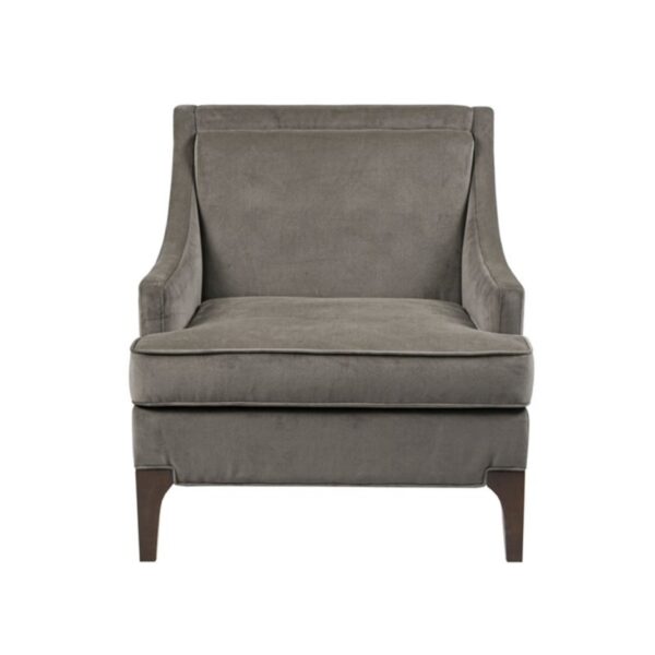 Anna - Accent Arm Chair With Pillow - Light Gray
