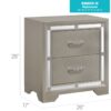 Alana - Nightstand - Silver Champagne - Image 7