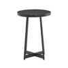 Ranlo - Round Accent Table With Geometric Legs - Black - Image 10