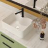 Rectangular Vessel Bathroom Sink 16" X 12" With Sleek Design - White - Image 4