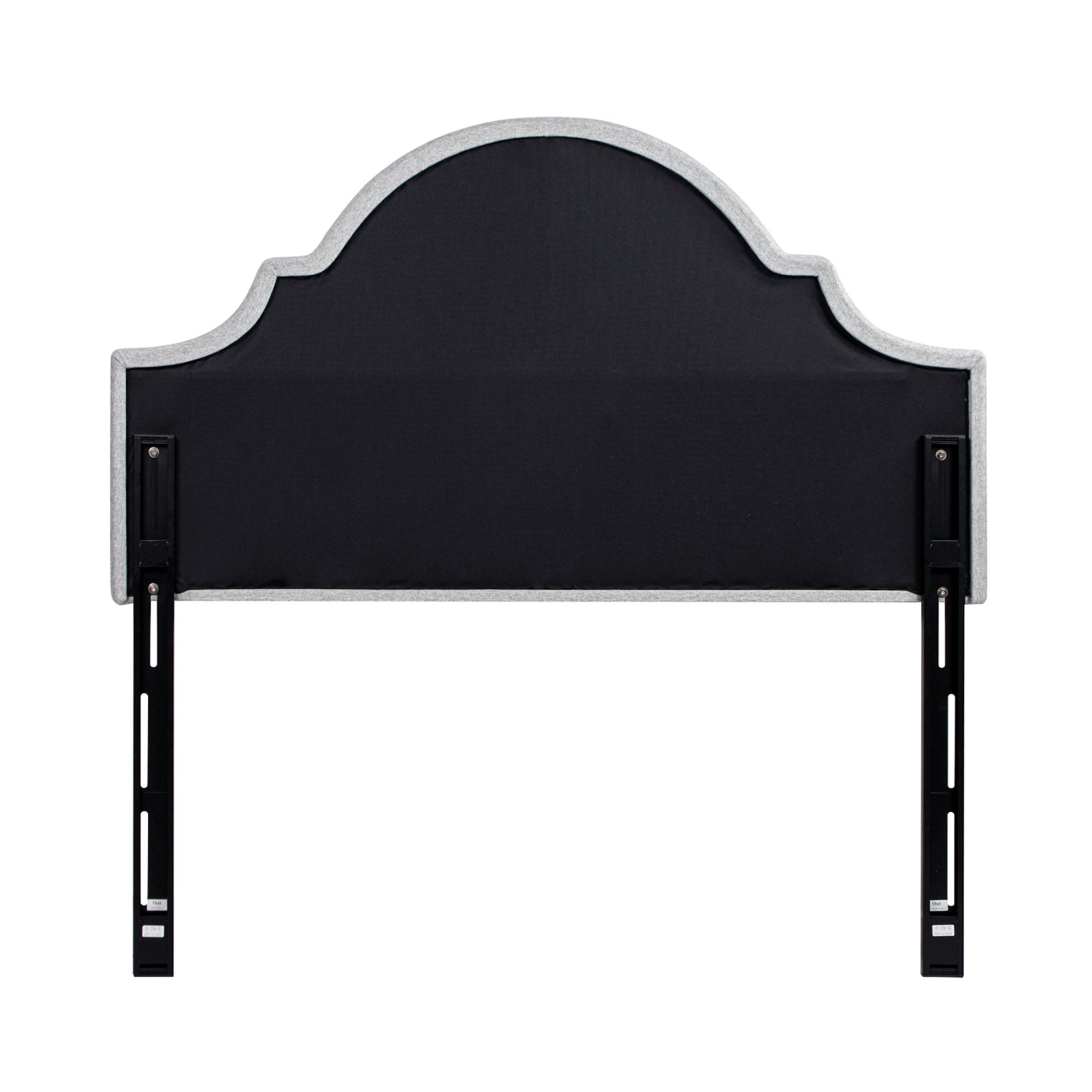 Catherine - Queen Upholstered Headboard - Light Gray - Image 7