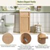 15.75" Bathroom Vanity With Reversible Resin Sink And Cabinet - Wood - Image 9