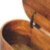 Rounded Lid Up Blanket Box - Chestnut - Image 5