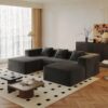 Modular Sectional Couches With Deep Seat For Living Room - Gray - Image 2
