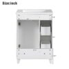 Bathroom Vanity Cabinet With Sink - White - Image 9