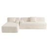 Cloud - Sectional Sofa Upholstered Couch, Free Combined Sofa For Living Room - Beige - Image 13