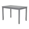 5 Pieces Modern Dining Set, Rectangular Wooden Dining Table With 4 Upholstered Chairs For Kitchen, Dining Room - Gray - Image 10