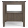 Lev - End Table With Bottom Drawer - Smoky Brown - Image 3