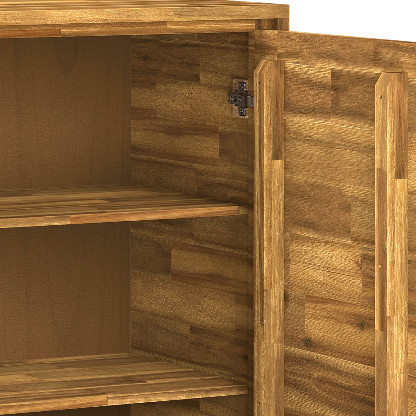 Lowry - Medium Storage Cabinet - Distressed Golden Wheat - Image 4